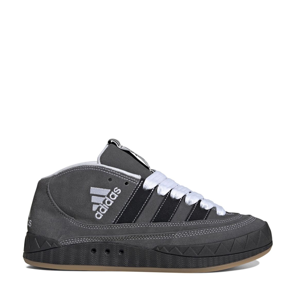 Grey & White Adimatic Mid Ynuk Trainers main product photo