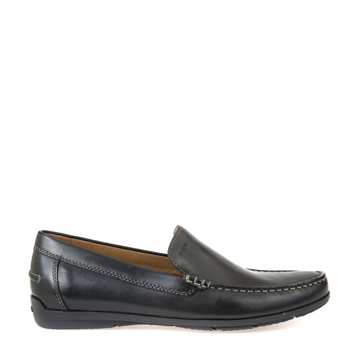Black Siron Leather Moccasins main product photo