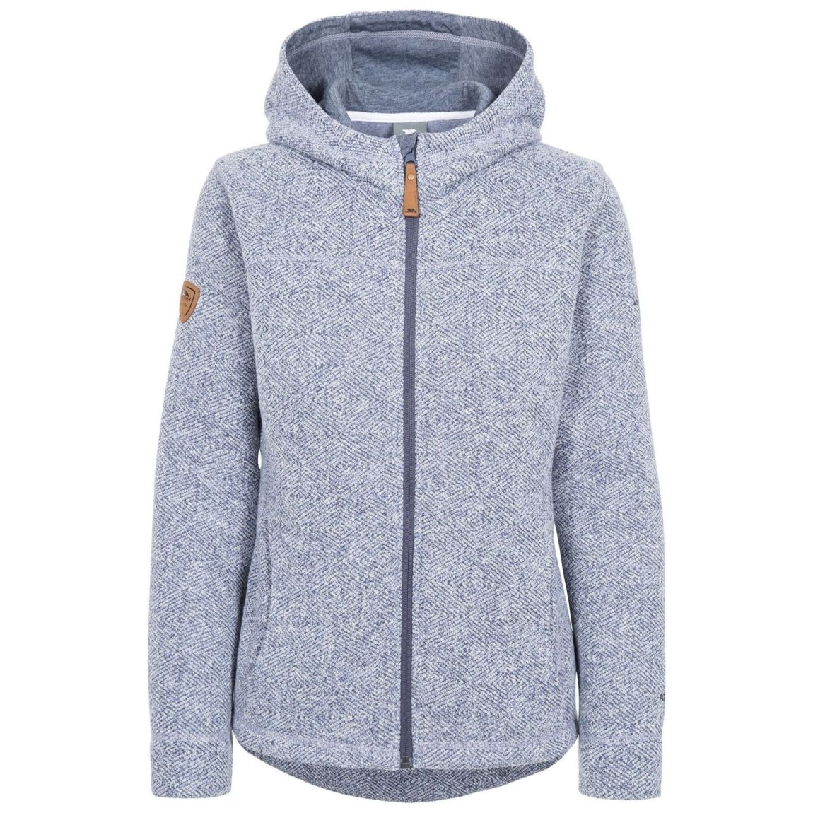 Full Zip Hoodie Reserve Polyester Denim Blue main product photo