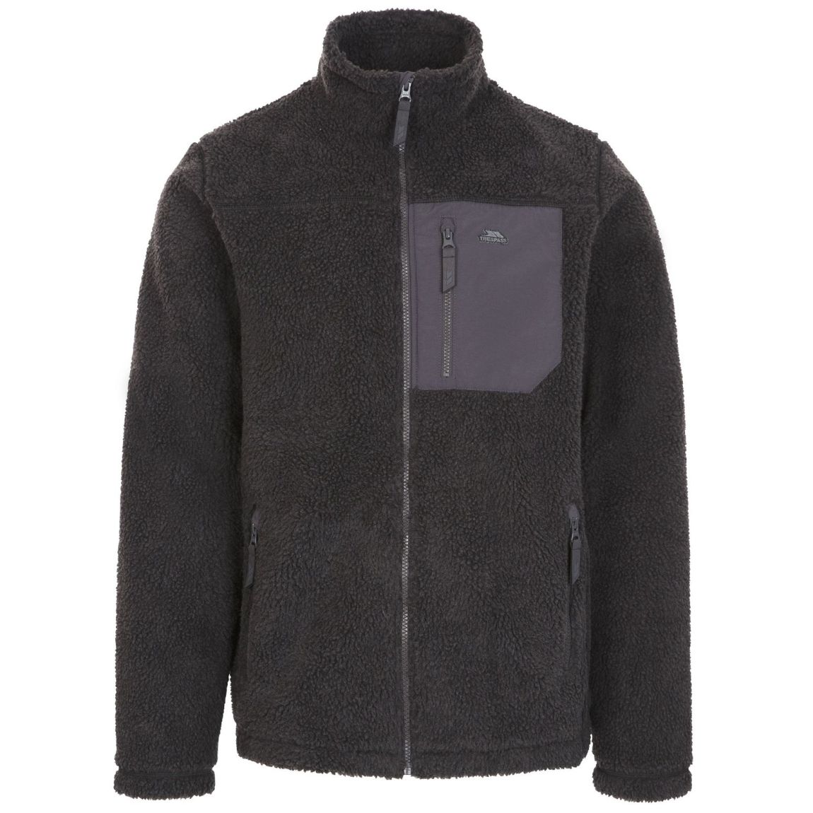 Fleece Jacket Buck Polyester Dark Grey main product photo