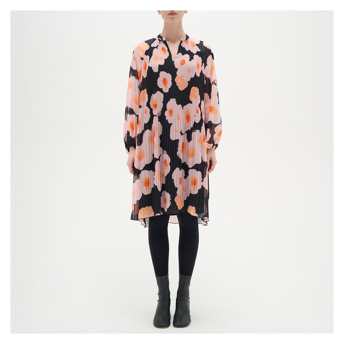 Black/Pink Desdral Midi Dress main product photo