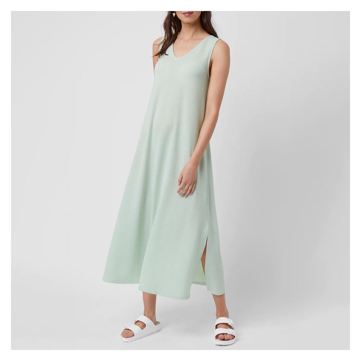Mint Back Twist Detail Midi Dress main product photo