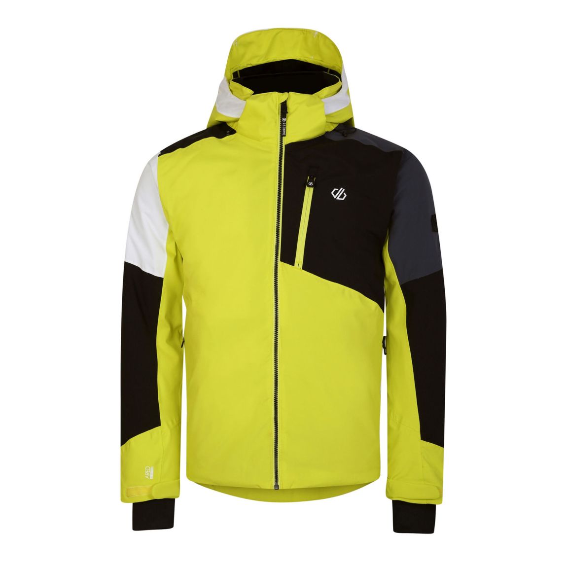 Ski Jacket Halfpipe Recycled Polyester Neon Spring/Black main product photo