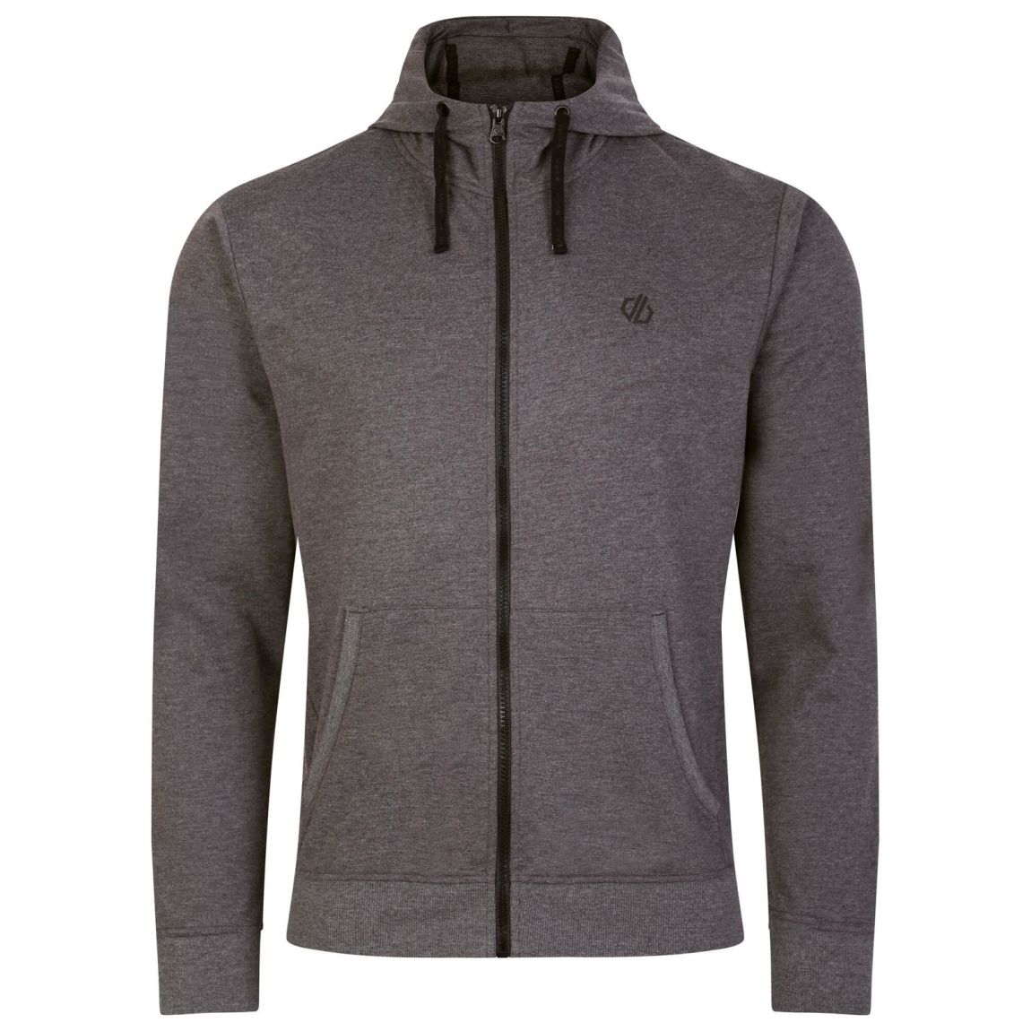 Full Zip Hoodie Jermaine Jenas Recharging Polyester Charcoal Grey Marl main product photo