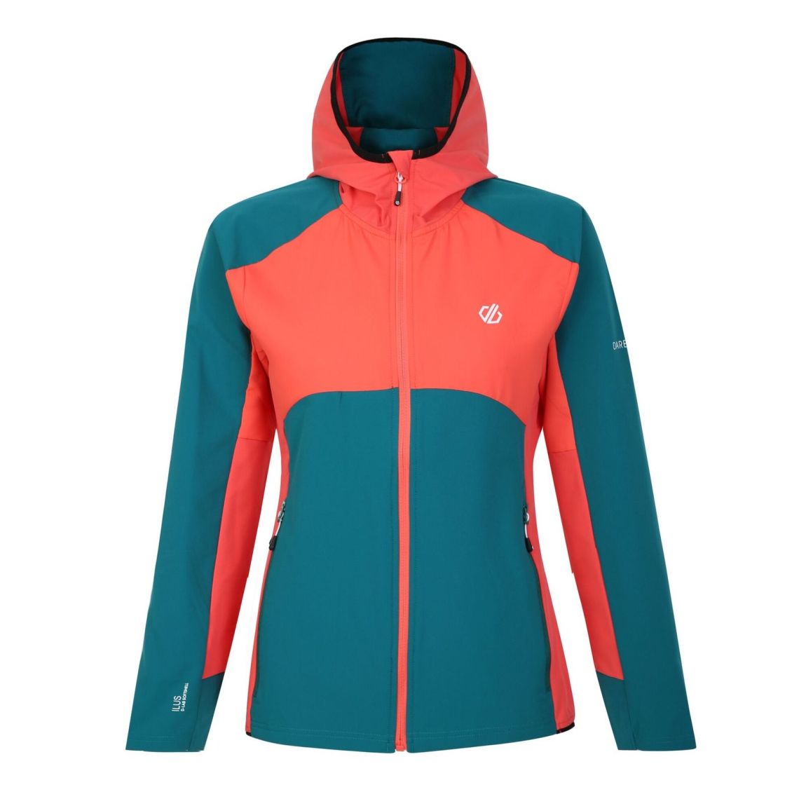 Soft Shell Jacket Avidly Polyester Fortune Green/Neon Peach main product photo