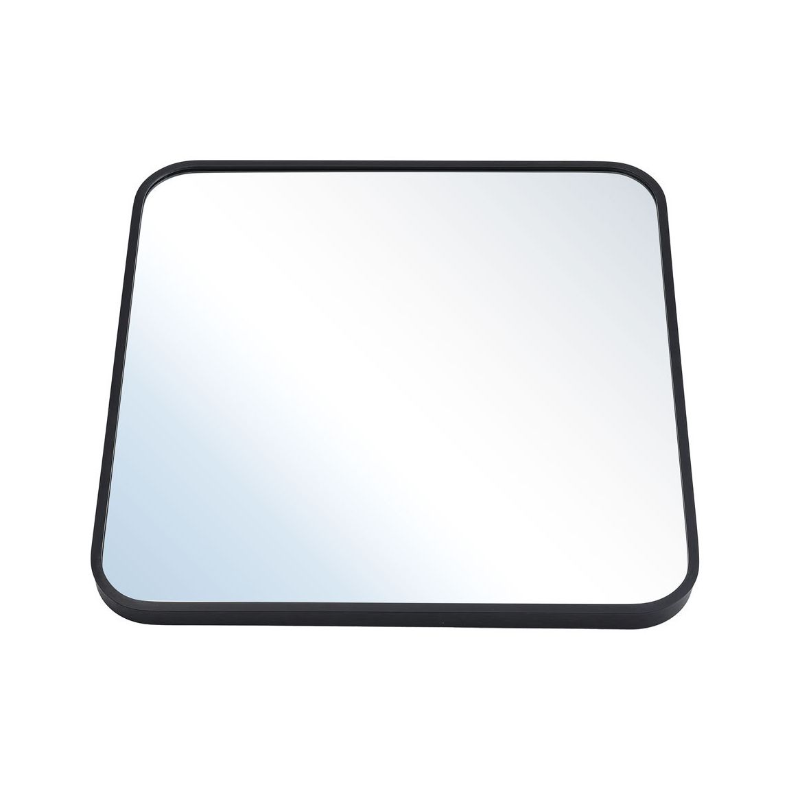 Medium Black Square Wall Mirror main product photo