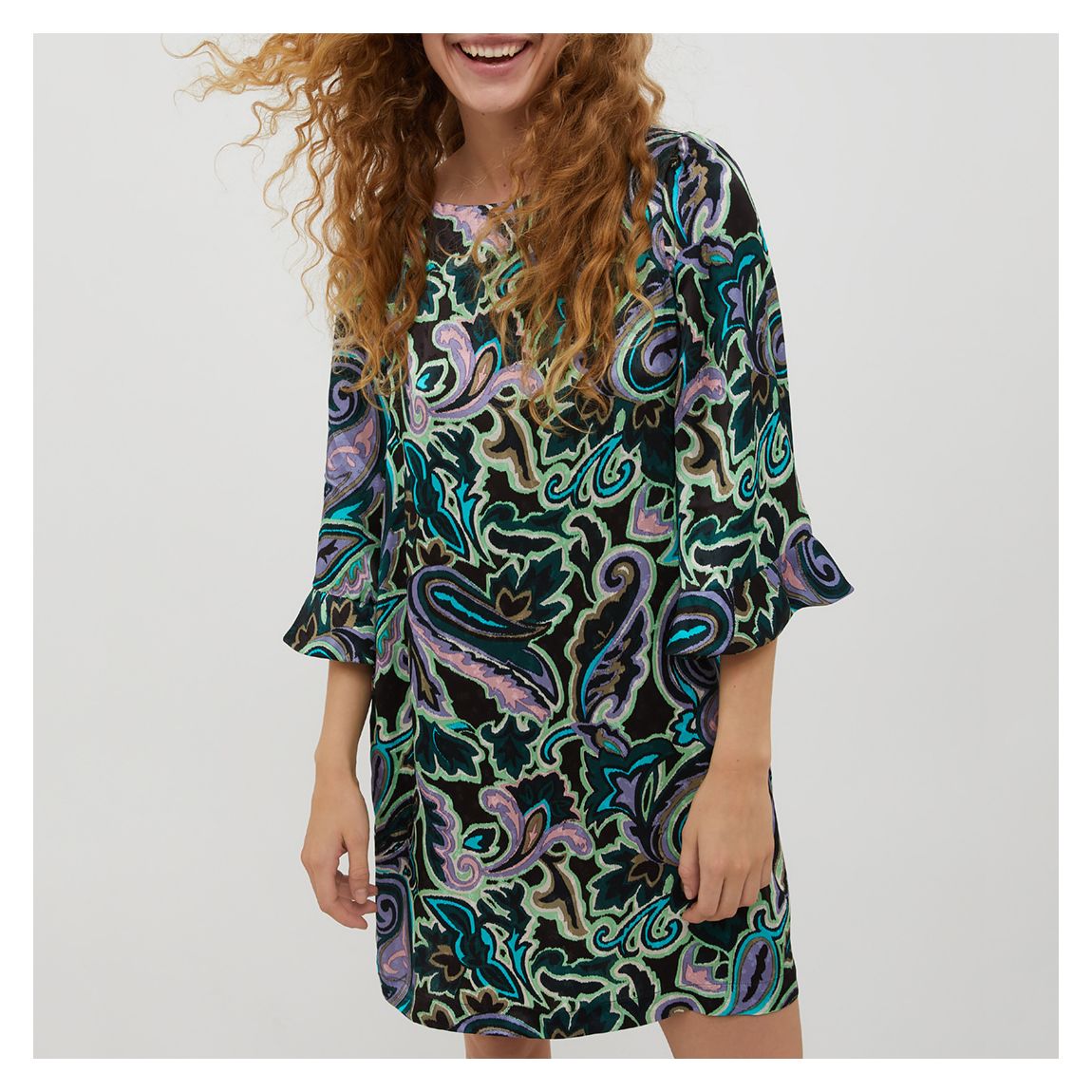 Multi Pattern Politico Dress main product photo