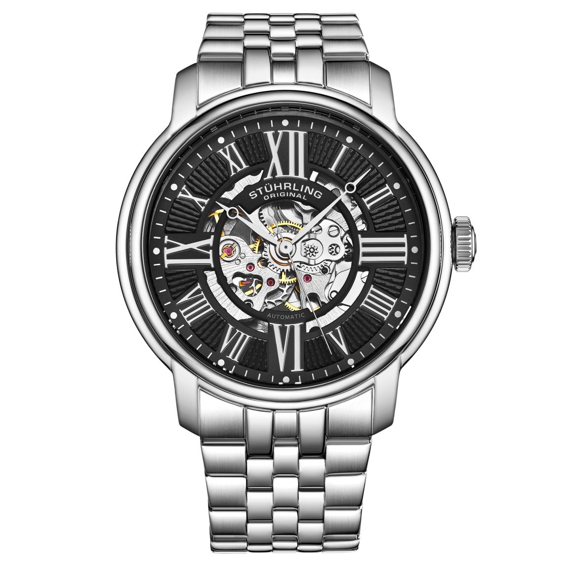 Men's Silver/Black Automatic Atrium 4031.2 Watch 43mm main product photo
