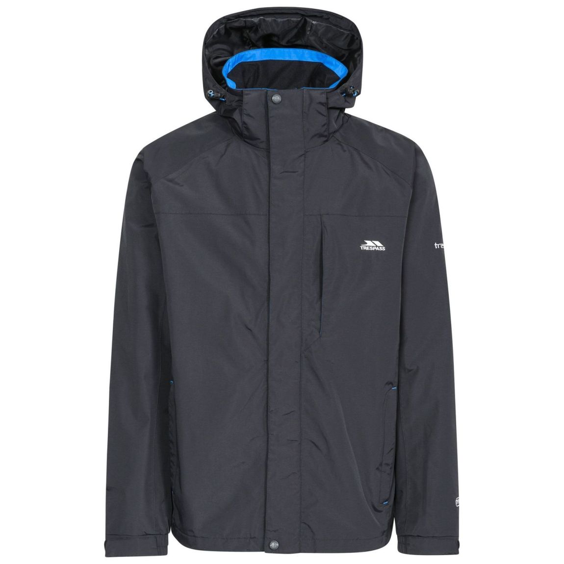 Waterproof Jacket Polyamide Taslan PU Coating Black main product photo