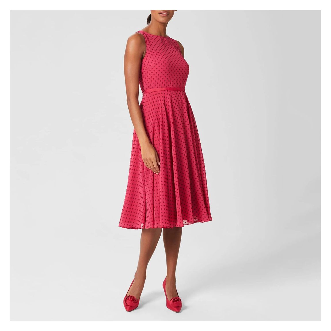 Pink Della Poka Dress main product photo