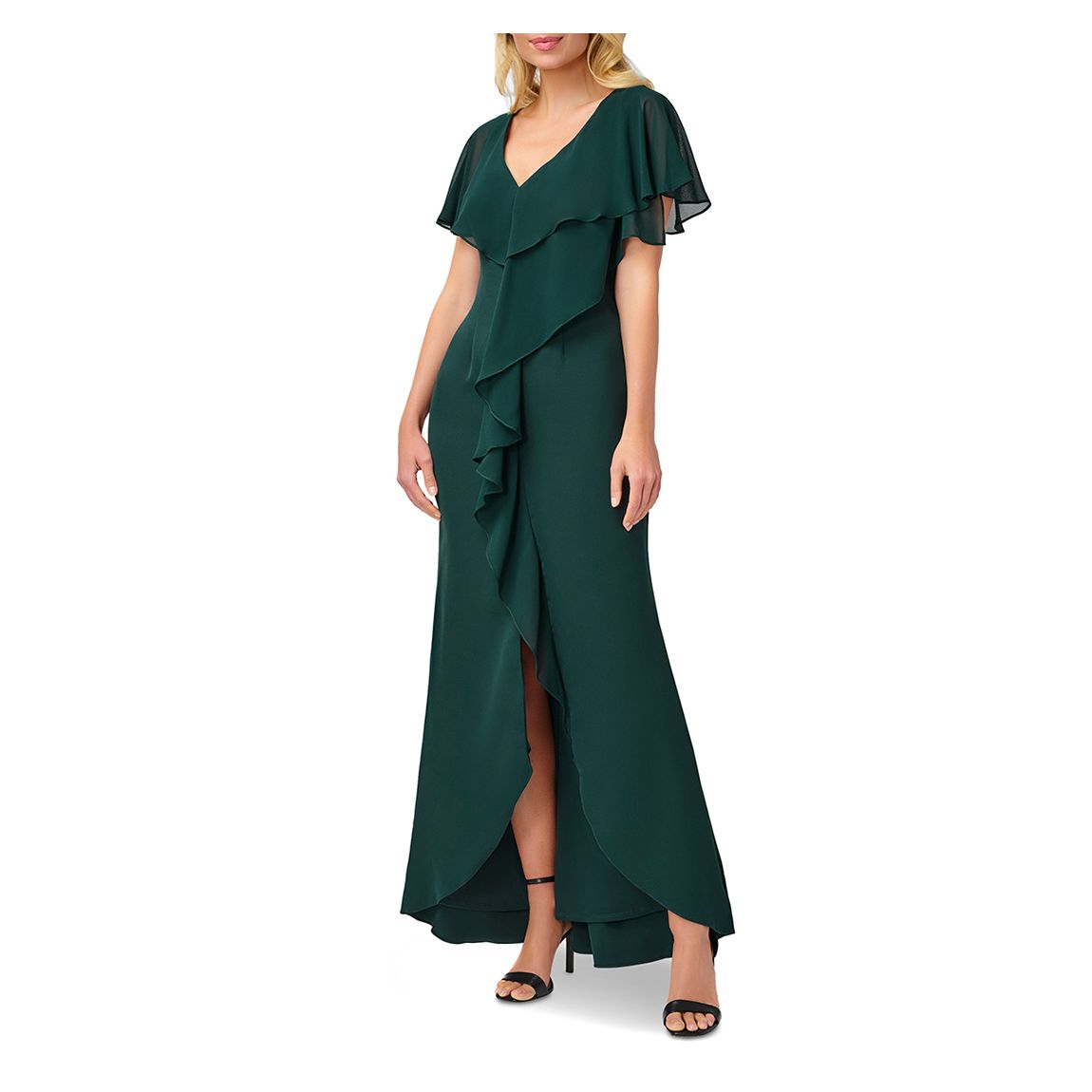 Green Ruffled Gown main product photo