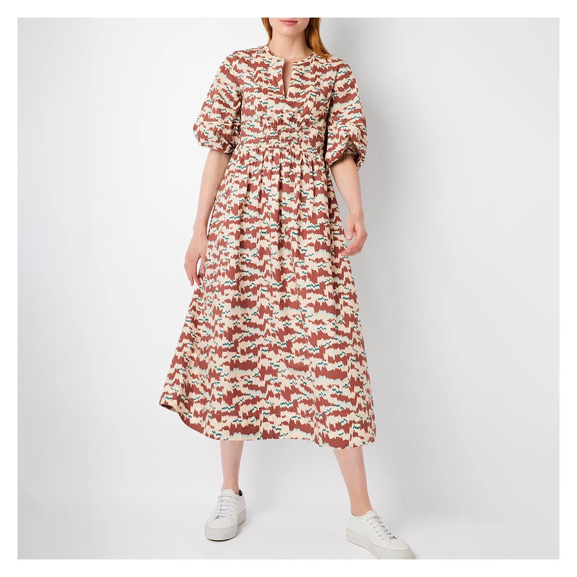 Multi Gabi Cotton Poplin Dress main product photo