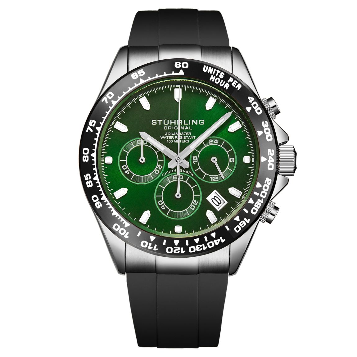 Green Stuhrling Original Men's Aquamaster Watch 42mm main product photo