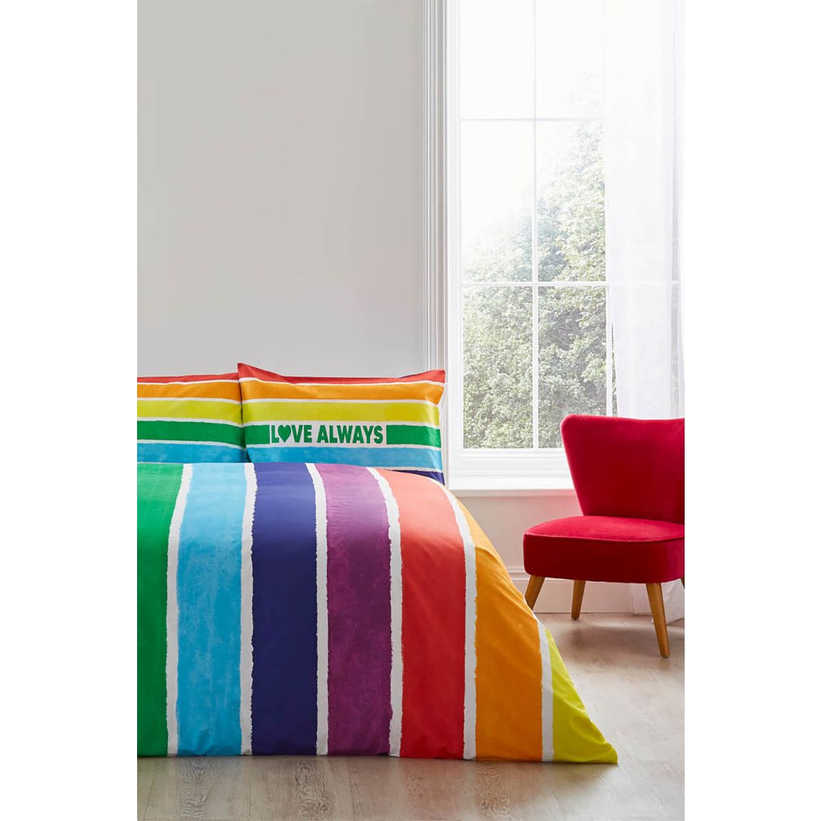 Love Always 100% Cotton Duvet Cover Set Single main product photo