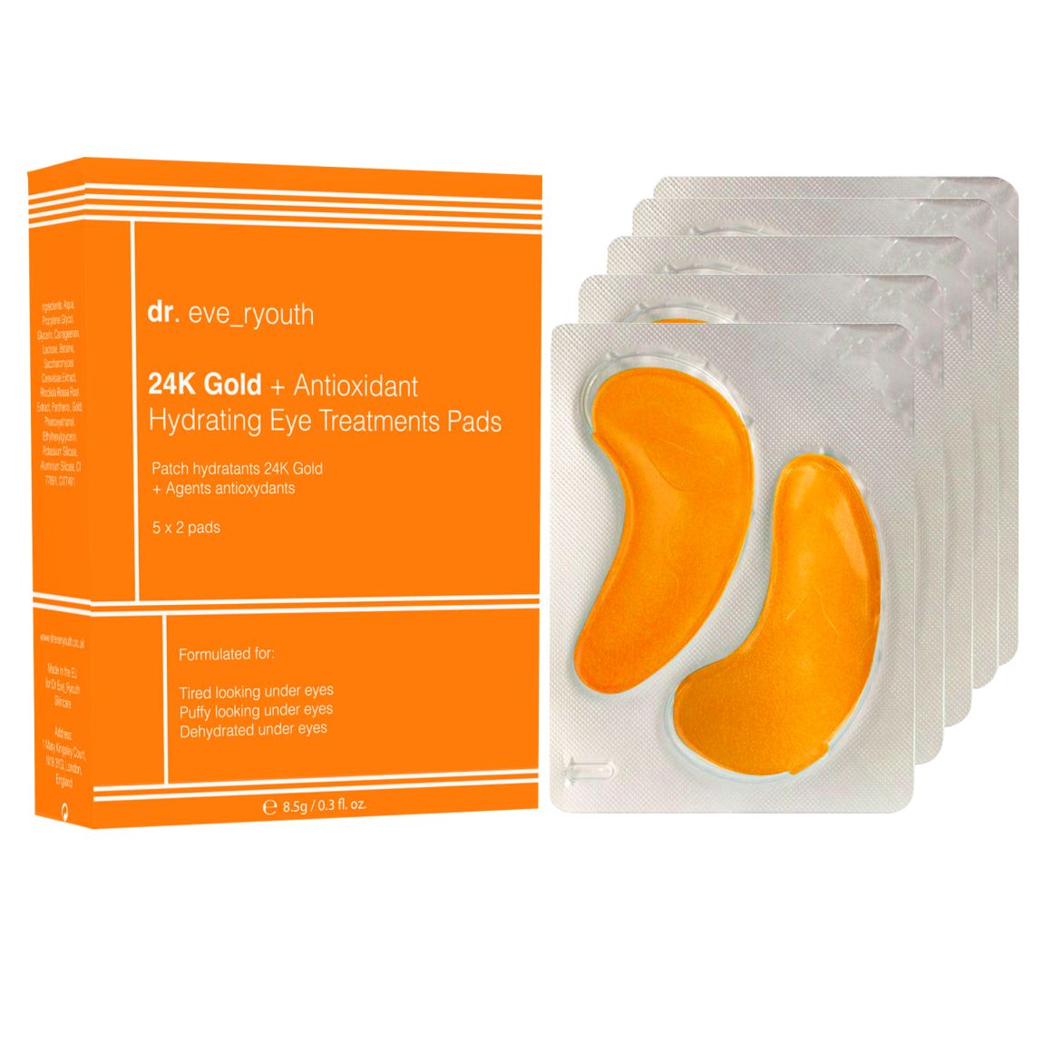 24K Gold + Antioxidant Hydrating Eye Treatments Pads main product photo