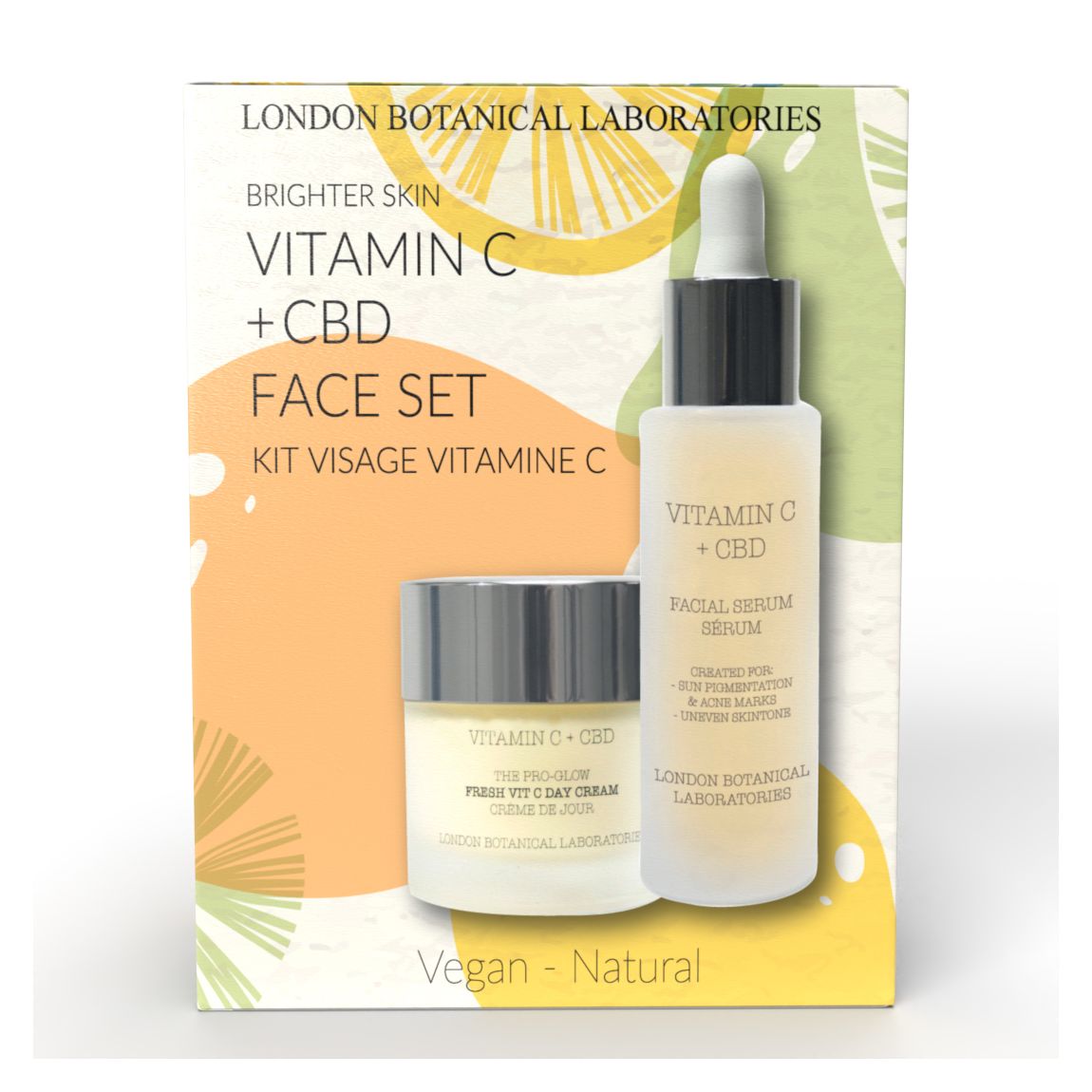 Brighter skin CBD + Vitamin C Face Set main product photo