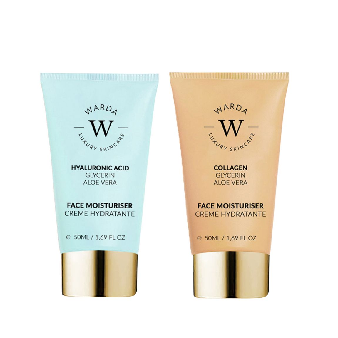 SKIN HYDRATION MOISTURISER 50ml + COLLAGEN MOISTURISER 50ml main product photo