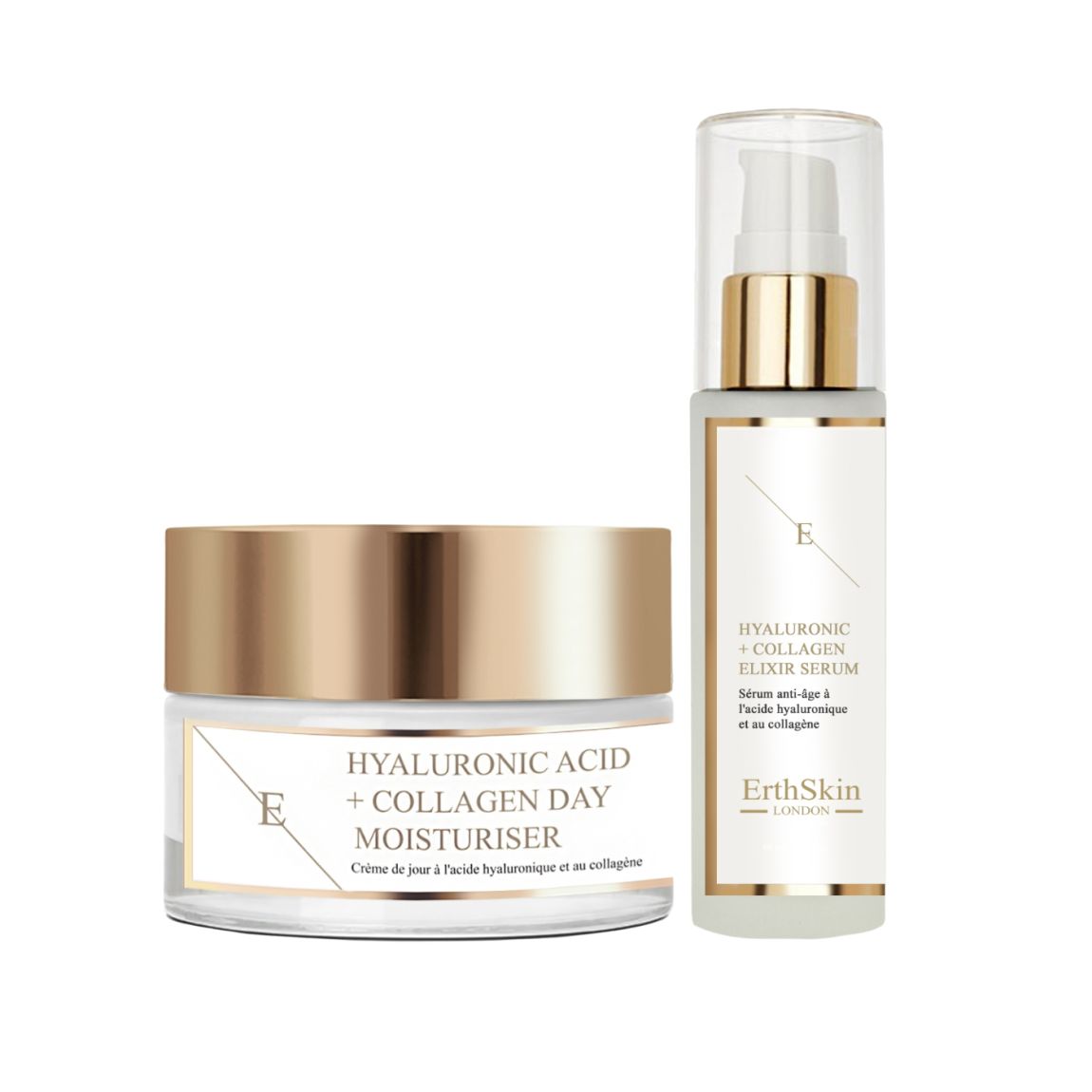 Hyaluronic acid & Collagen Day Cream 50ml + Collagen Serum 60ml main product photo