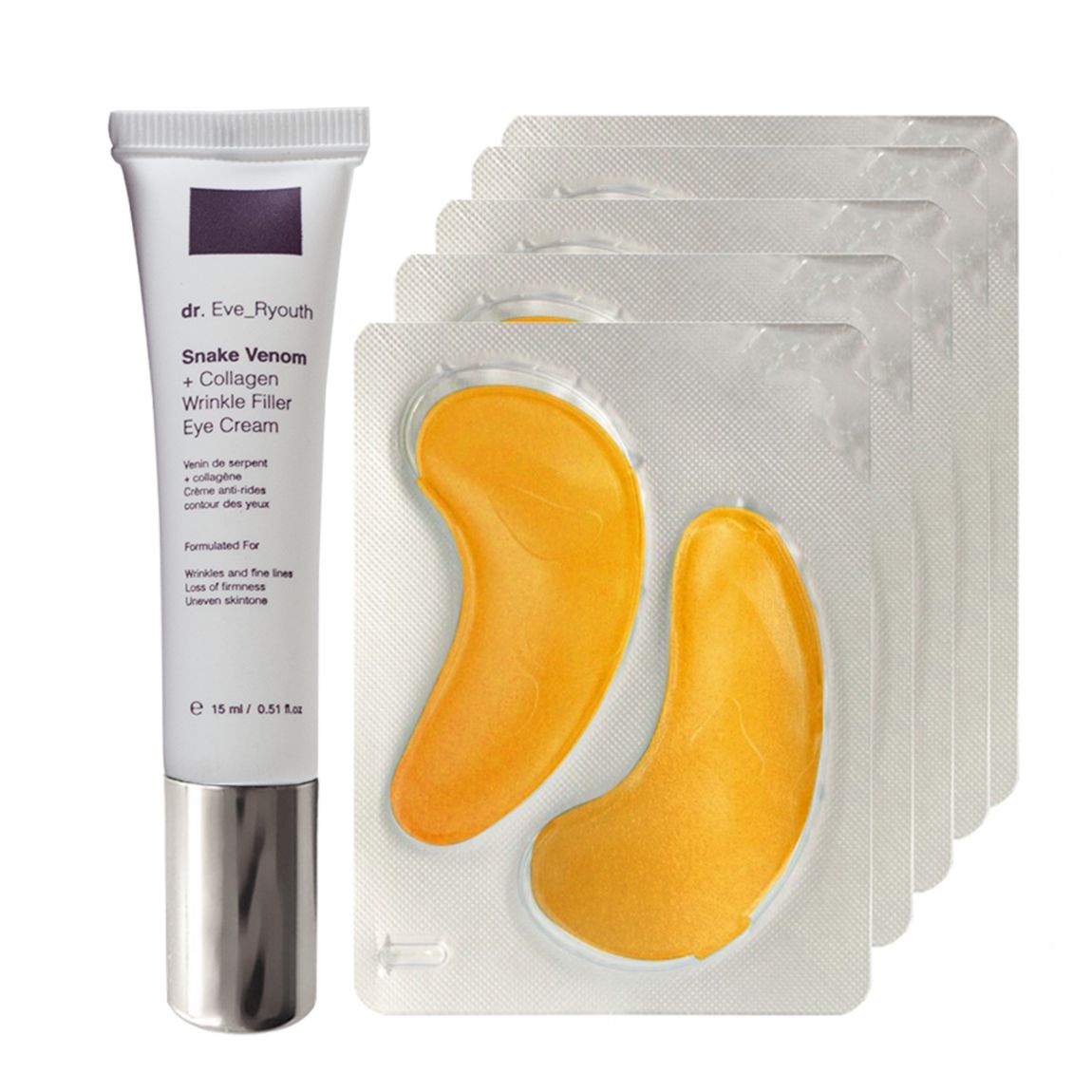 24K Gold + Antioxidant Hydrating Eye Treatments Pads + Eye Cream 15 main product photo