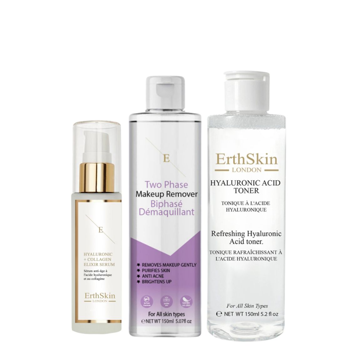 Two phase Makeup remover 150 ml + Toner 150ml+ Serum - 60ml main product photo