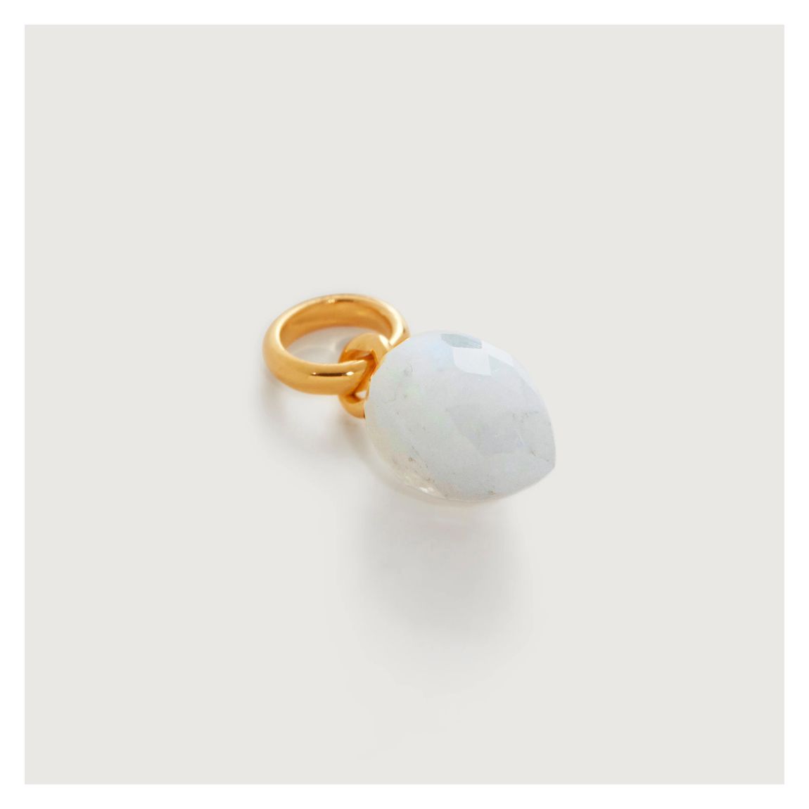 Gold Vermeil Fiji Bud Gemstone Pendant Charm - Moonstone main product photo