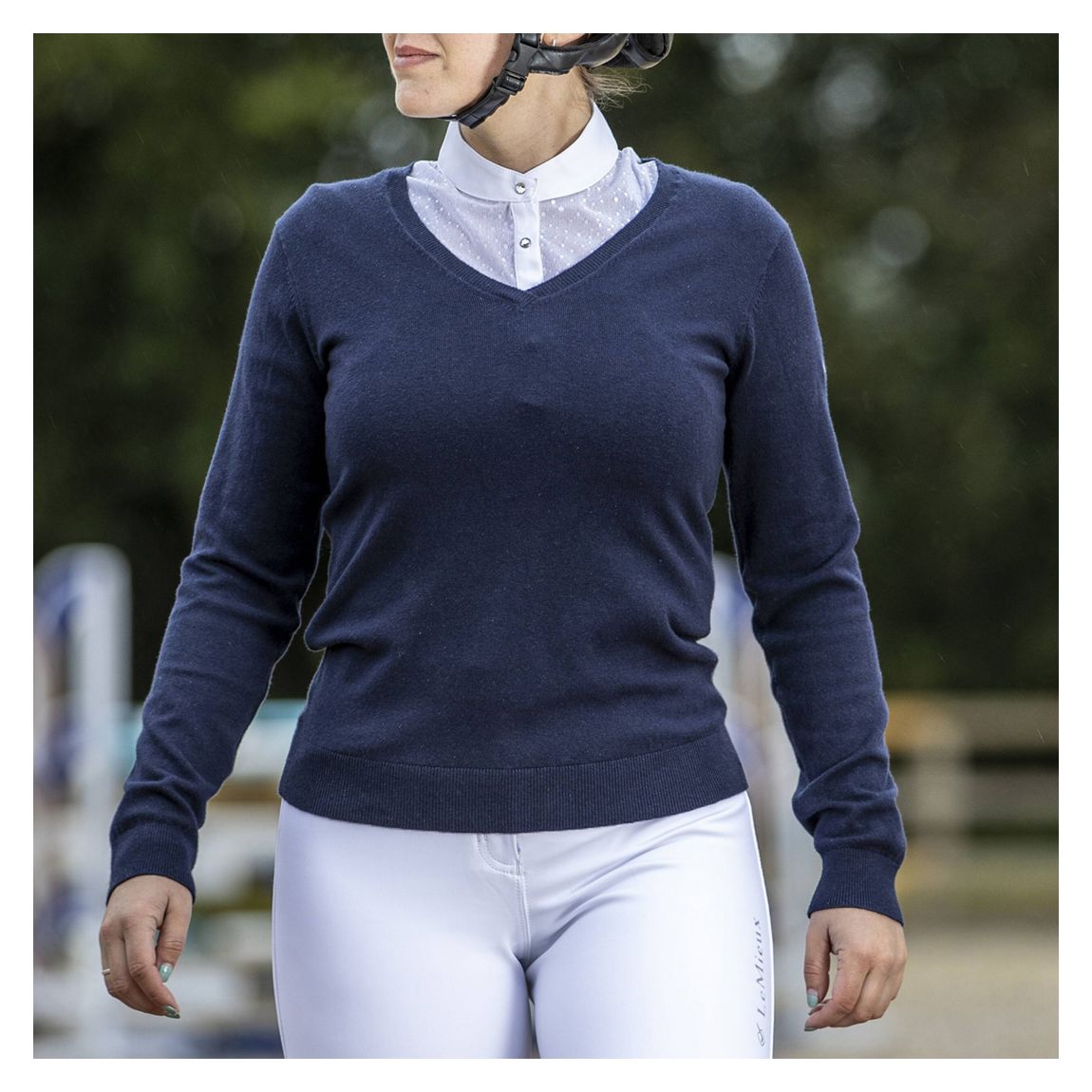 Navy Elite V-Neck Jumper main product photo