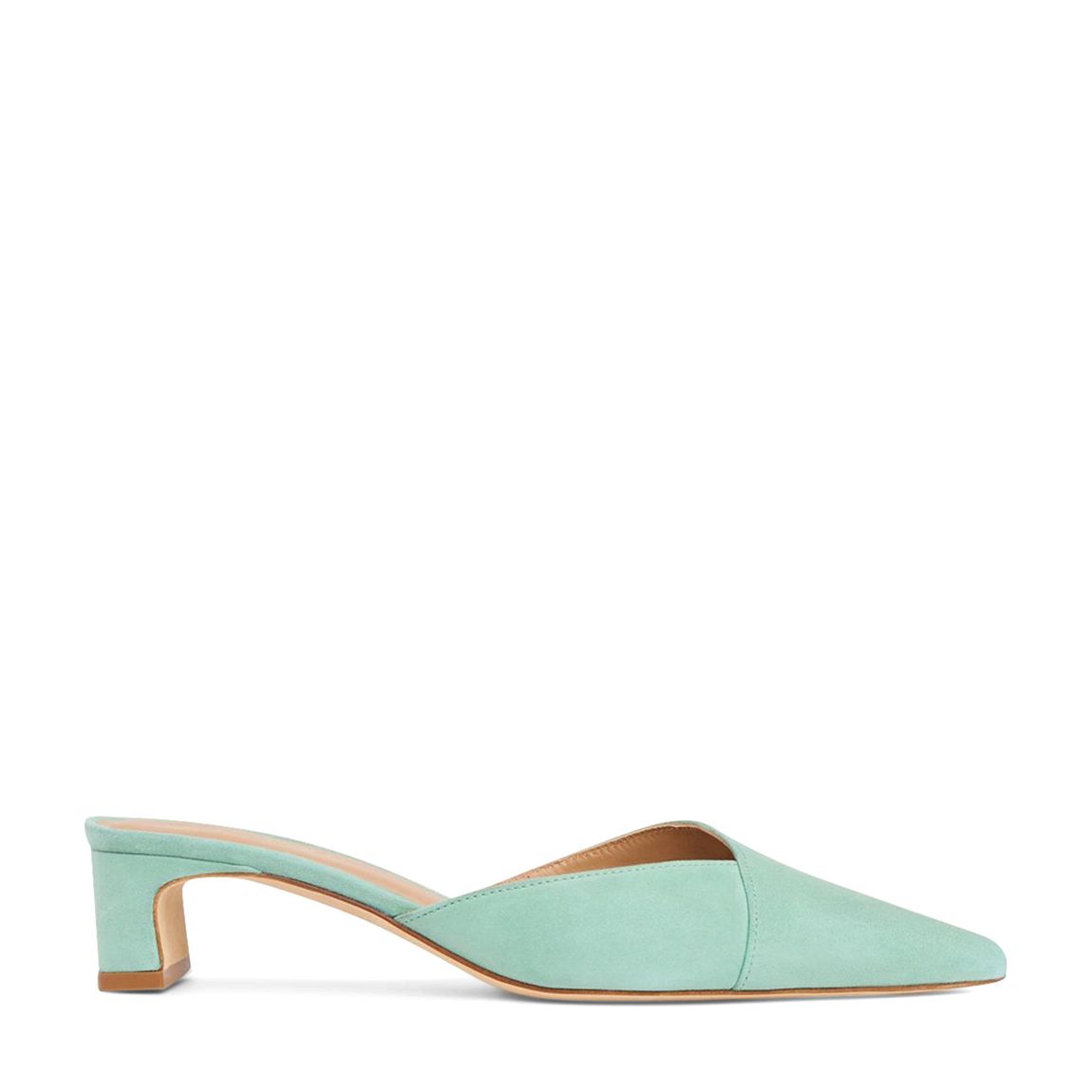 Mint Green Suede Harriet Mules main product photo