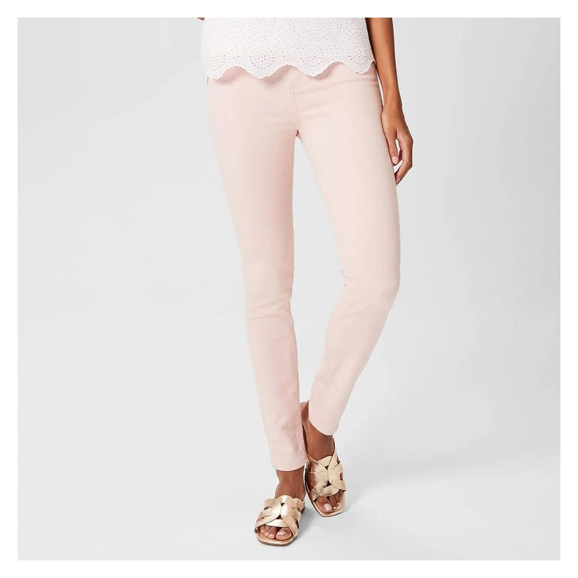 Pink Gia Sculpting Cotton Jeans main product photo