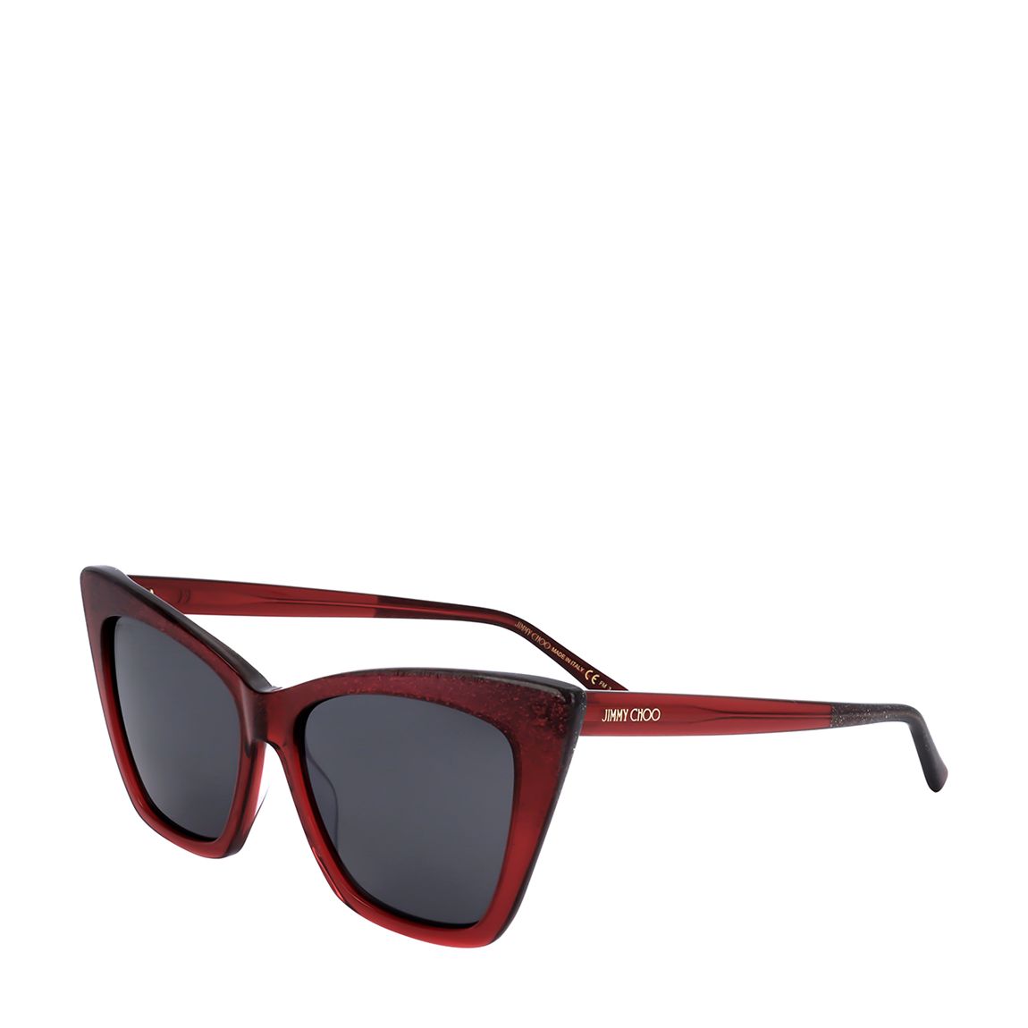 Red Glitter Cat Eye Sunglasses 55mm main product photo