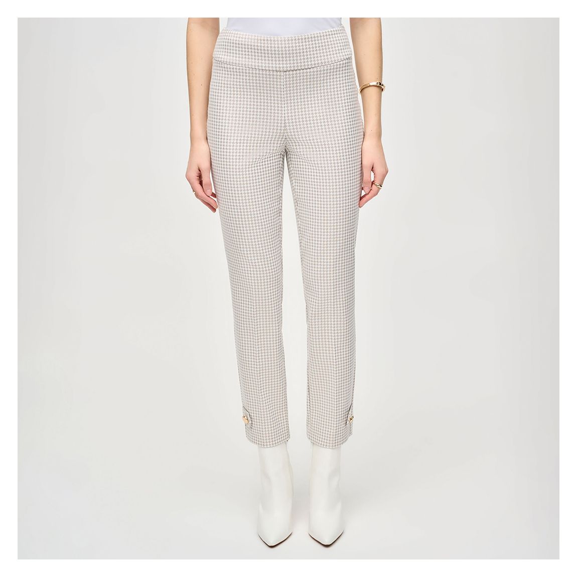 Off White Dogstooth Cigarette Trousers main product photo