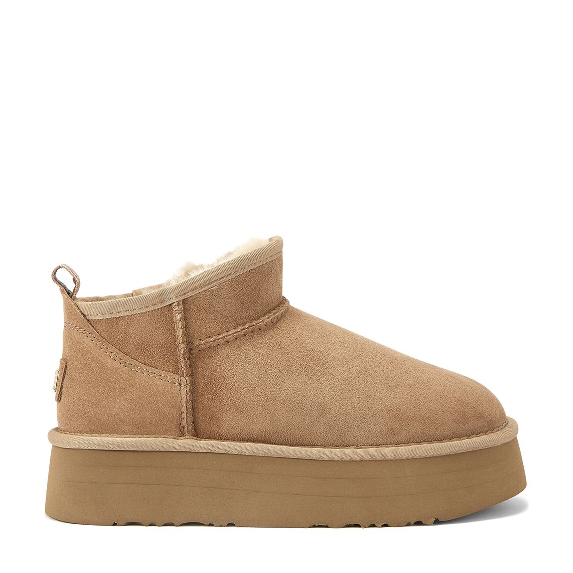 Taupe Cosy Ultra Short Boot main product photo