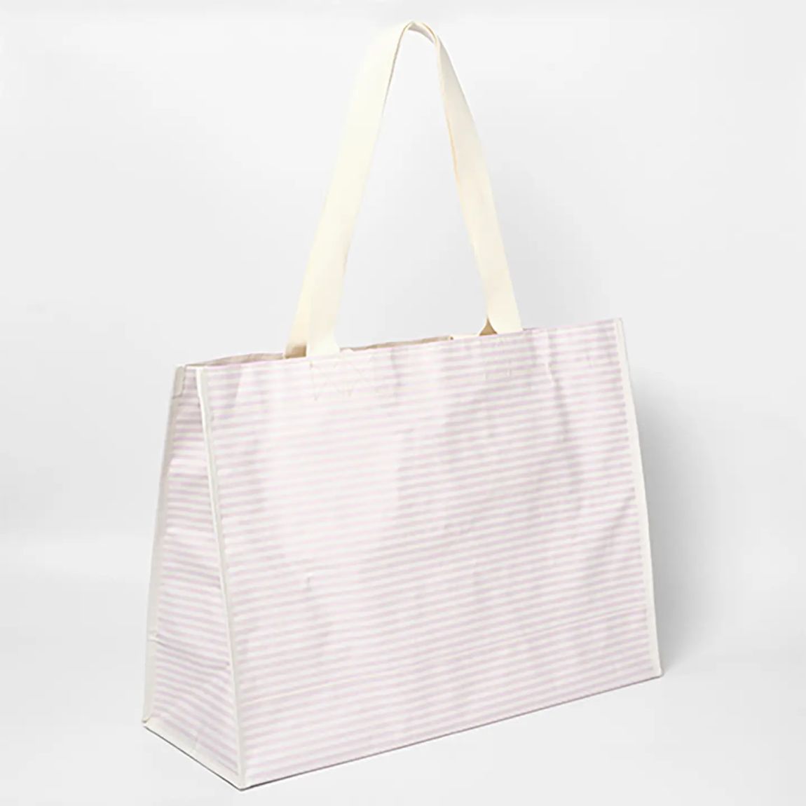 Carryall Beach Bag Lazy Days, Pink Stripe main product photo