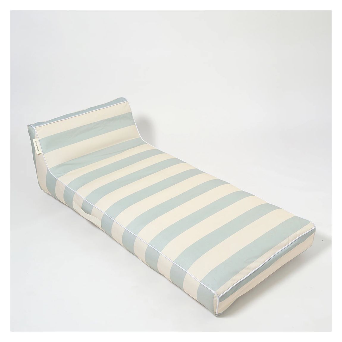 Luxe Lie-On Lounger Lazy Days, Blue Stripe main product photo