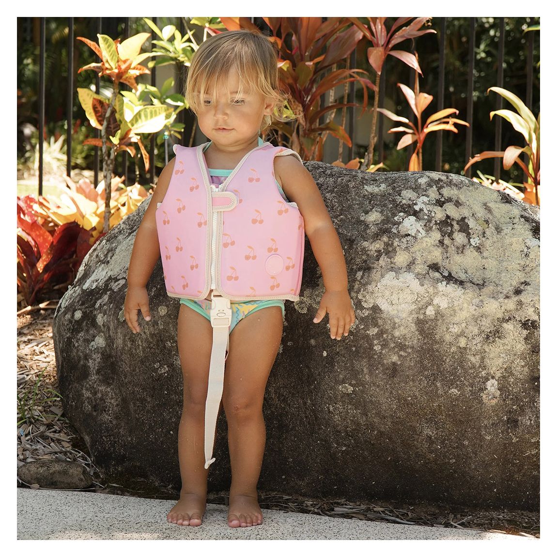 Kids Swim Vest 2-3 Cotton Candy, Cherry main product photo
