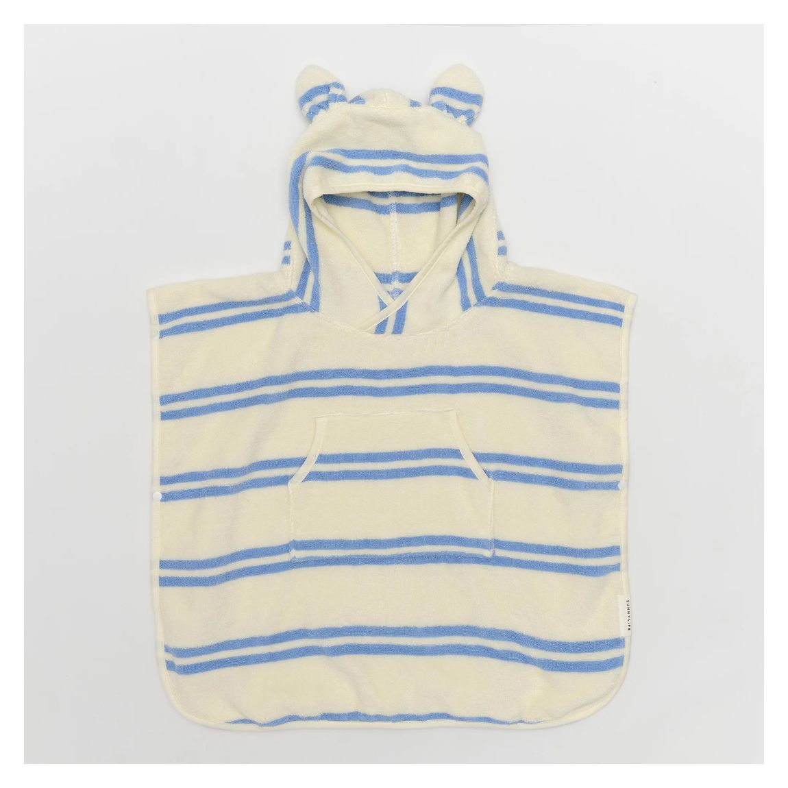 Kids Character Hooded Towel Sid the Seagull, Blue Stripe main product photo