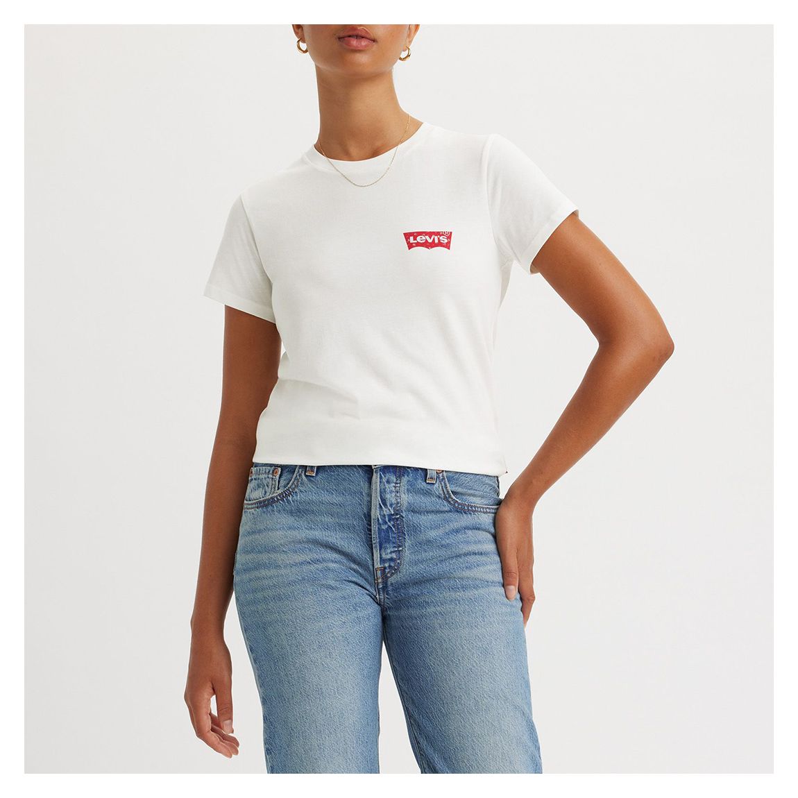 White Isabel Logo Cotton T-Shirt main product photo