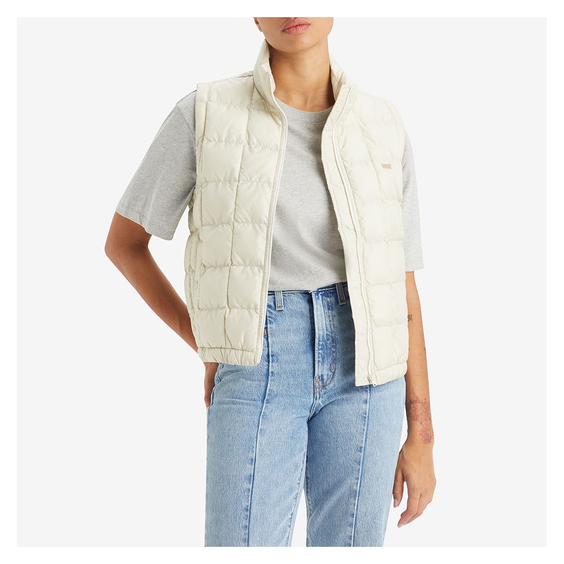 Cream Briar Padded Gilet main product photo