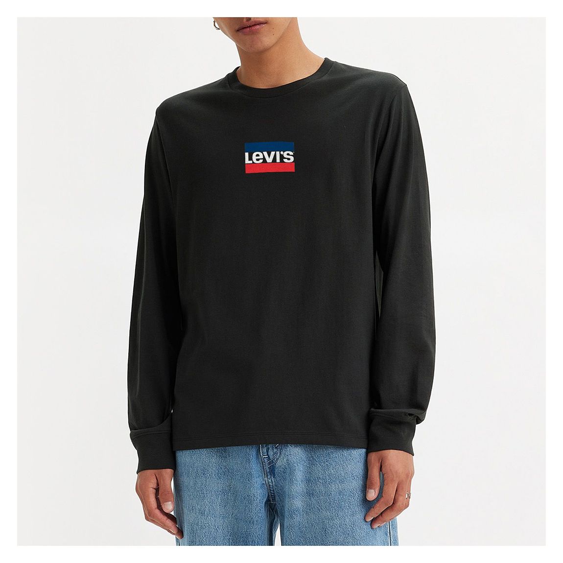 Black Graphic Long Sleeve Top main product photo