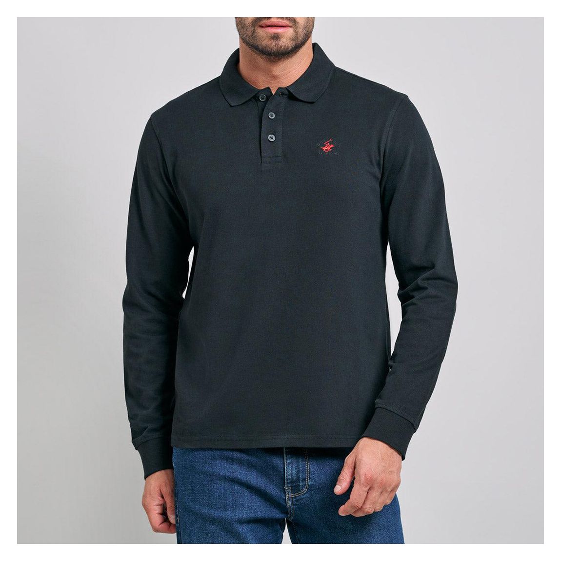 Black Polo Pony Polo Shirt main product photo