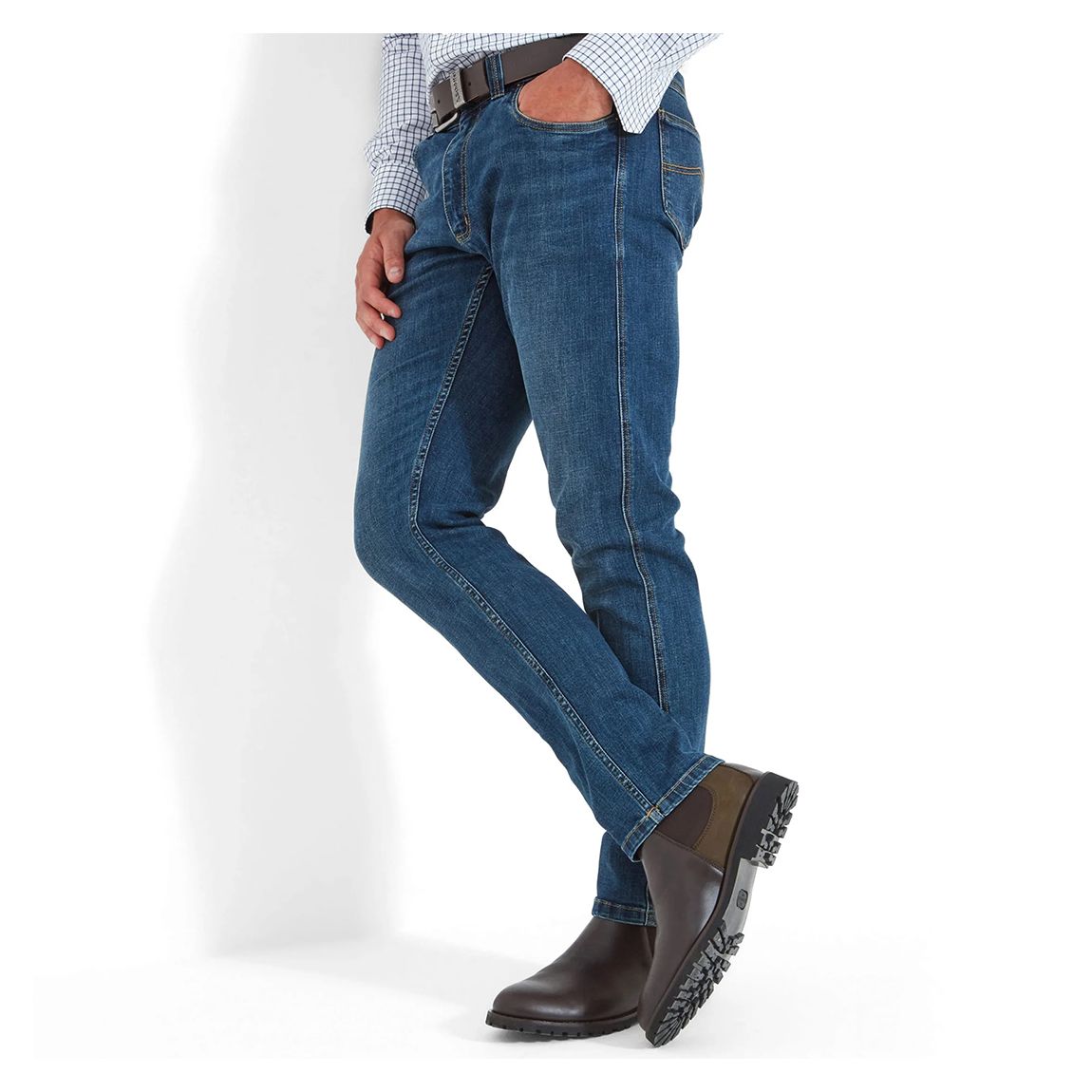 Mid Blue Wash Straight James Jeans main product photo