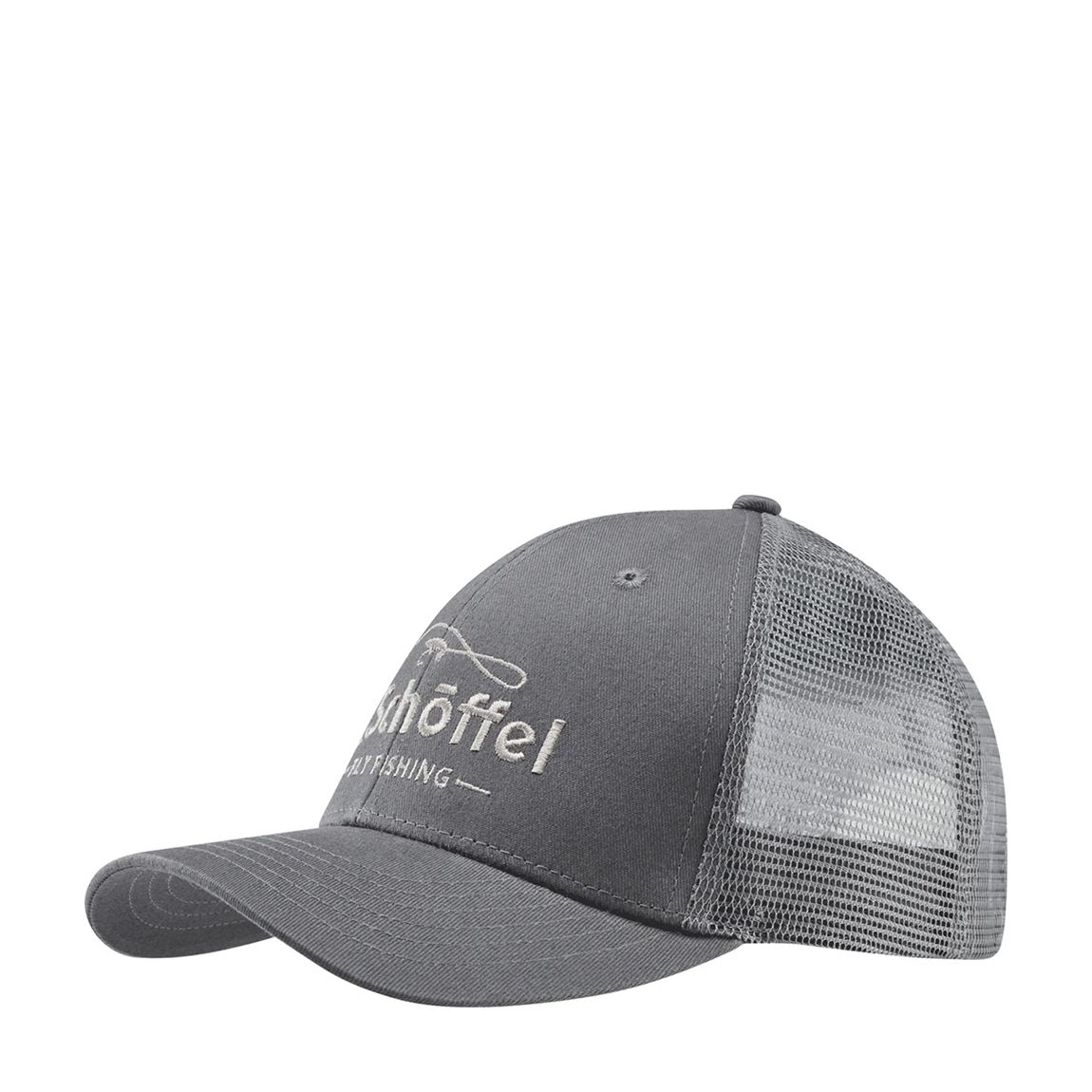 Charcoal Fly Fishing Trucker Cap main product photo