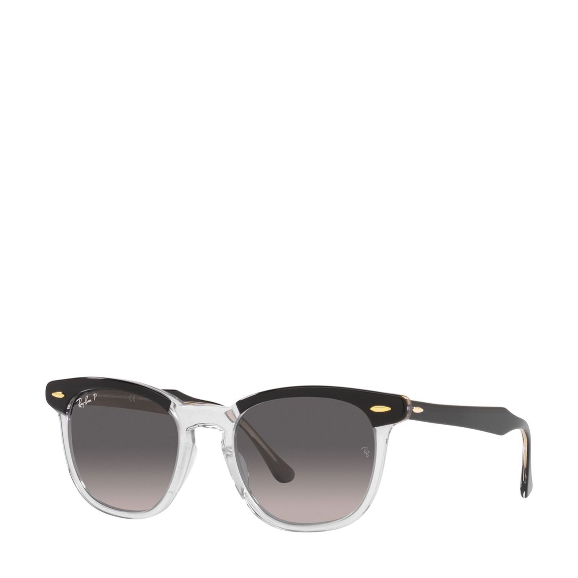 Black On Transparent Hawkeye Sunglasses 50mm main product photo