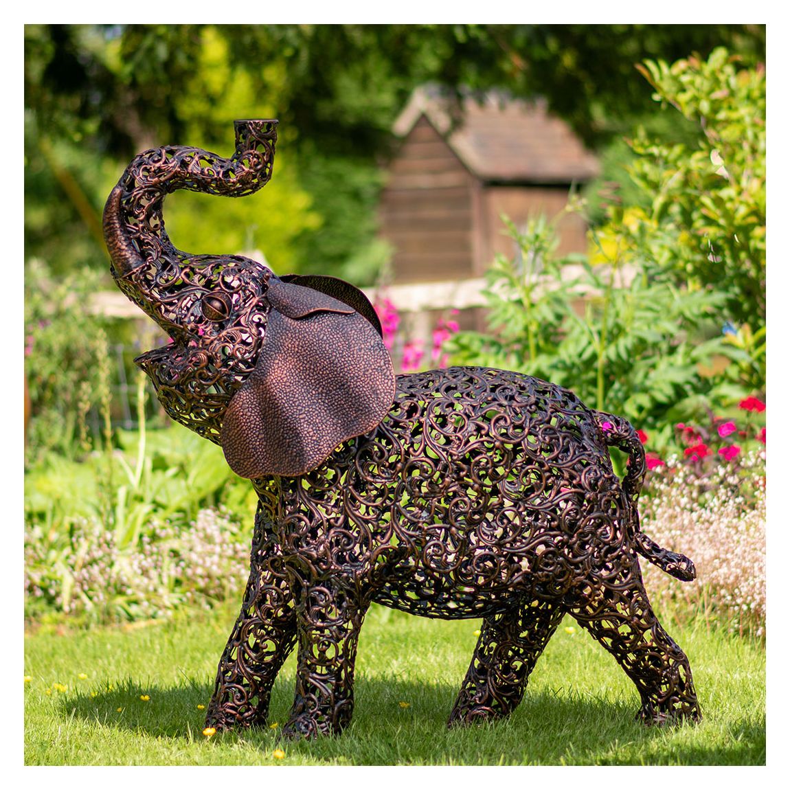 Bronze Elephant Sculpture - Large main product photo
