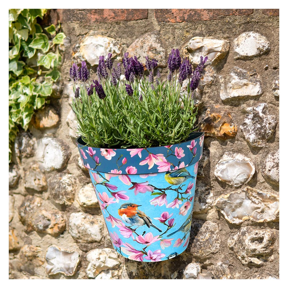 Zest Wall Pot - Watercolour Birds main product photo