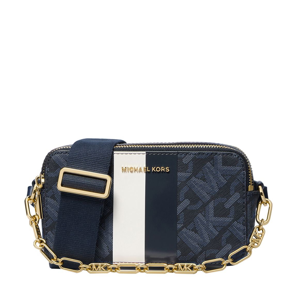 Navy Monogram Jet Set Crossbody Bag main product photo