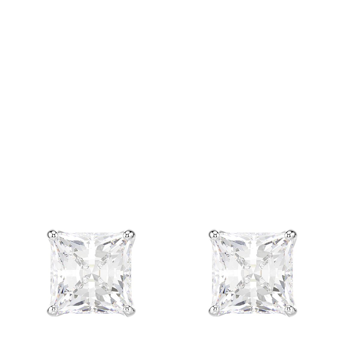 White Stilla Stud Earrings main product photo