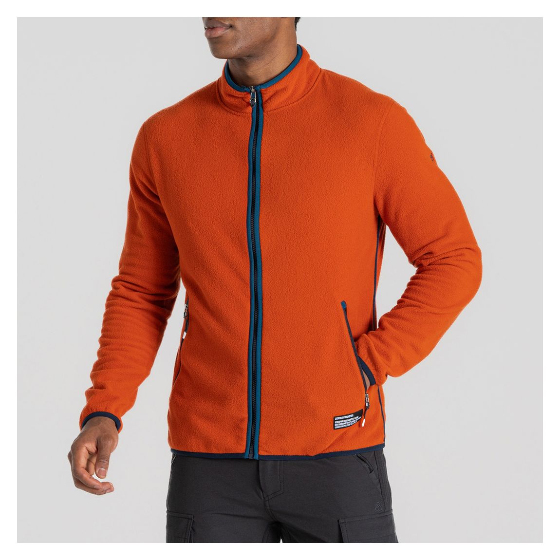 Orange Full Zip Fleece main product photo