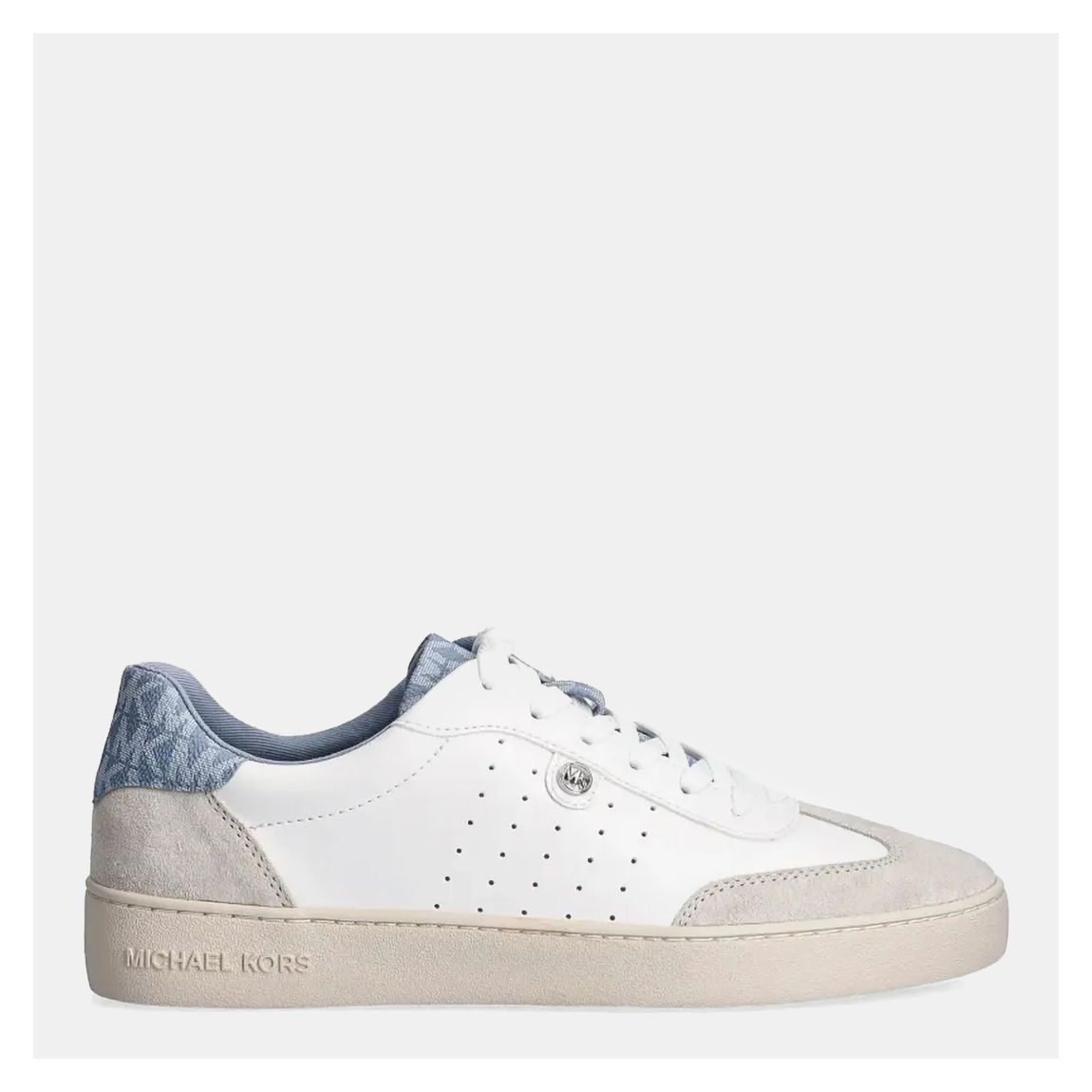 White/Blue Scotty Lace Up Trainer main product photo
