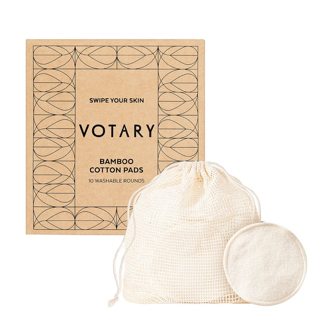 Bamboo Cotton Pads - 10 Washable Rounds main product photo