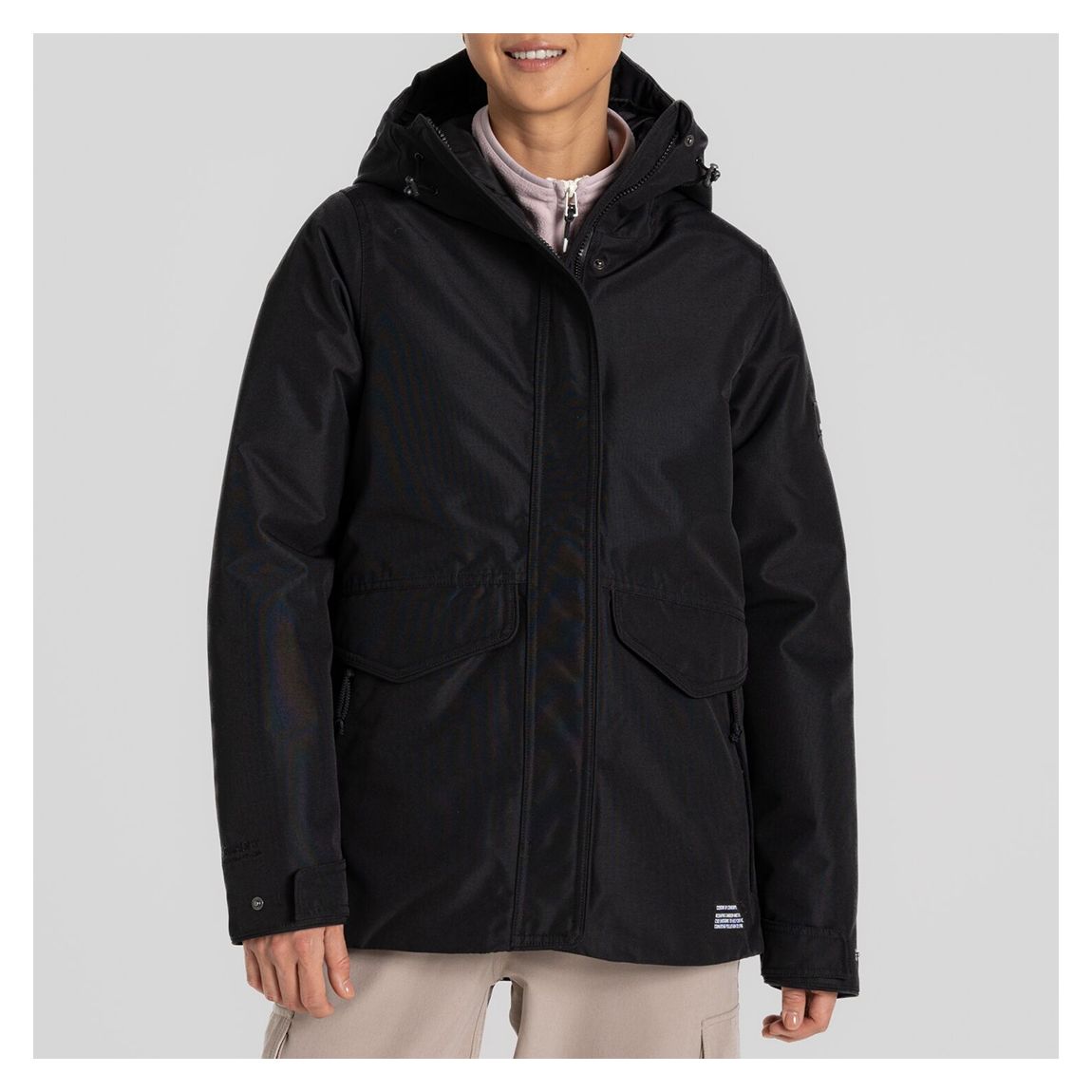 Black Sally Waterproof Jacket main product photo
